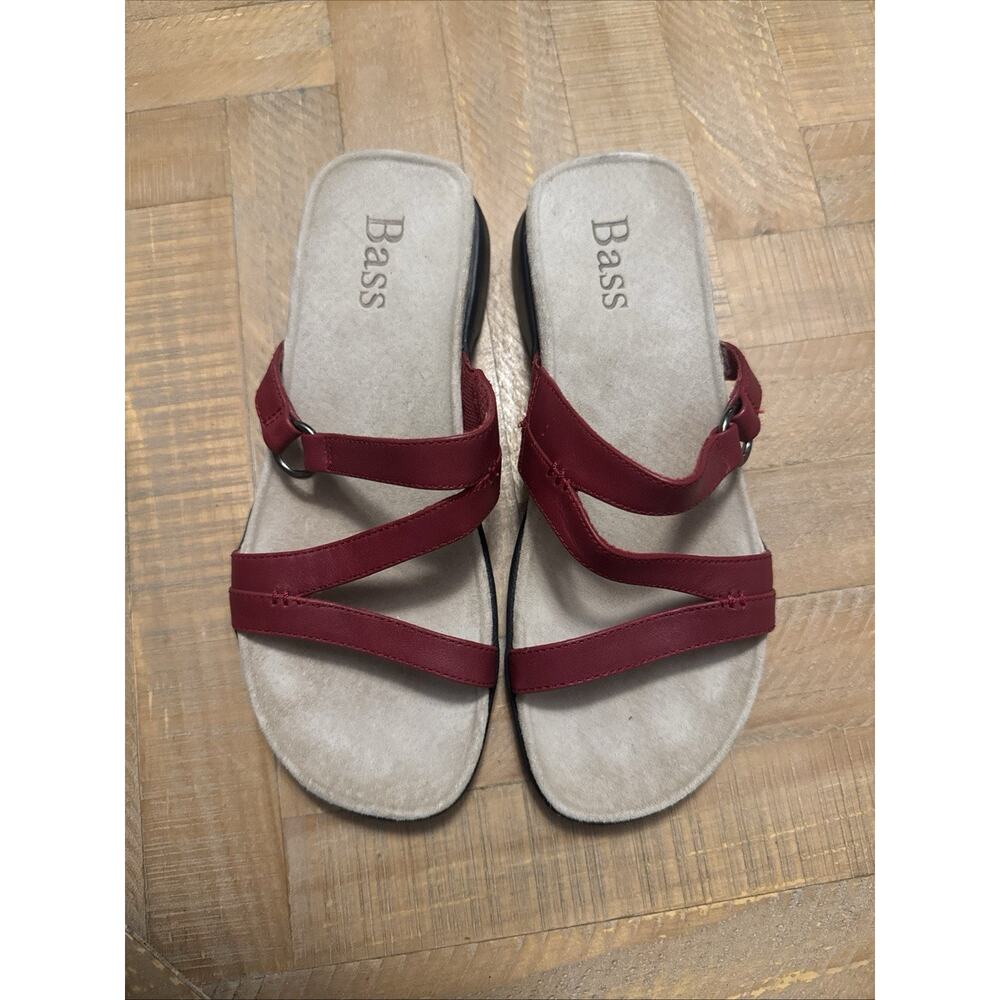 Boho Leather Sandals Festival Y2K Vintage 2000s Strappy Minimalist Bass 6.5 Wome